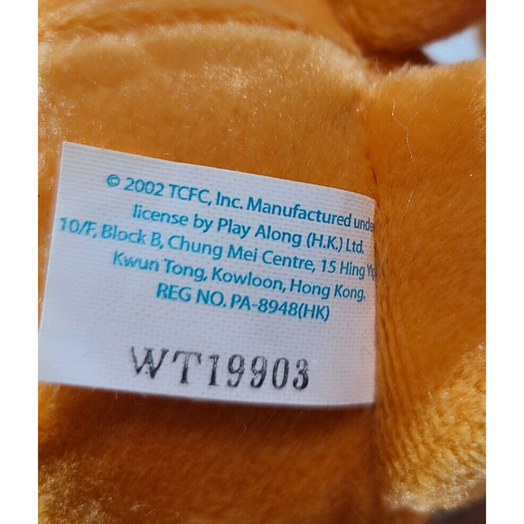 Vintage Care Bears Plush Orange Tender Heart Bear Stuffed Animal TCFC Play Along - Picture 3 of 4